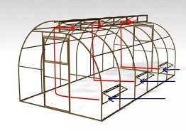 Теплица Тюльпан Гибрид 3,5М — ПРАВИЛЬНАЯ ВЕНТИЛЯЦИЯ — фото