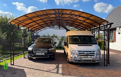 Автомобильные навесы — Навес автомобильный Ботаник "МАСТЕР 5.5М" (Беларусь) — фото